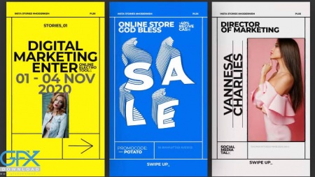 پروژه افتر افکت تایپوگرافی استوری اینستاگرام