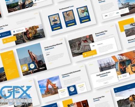 قالب پاورپوینت مهندسی معدن Mineral Exploration