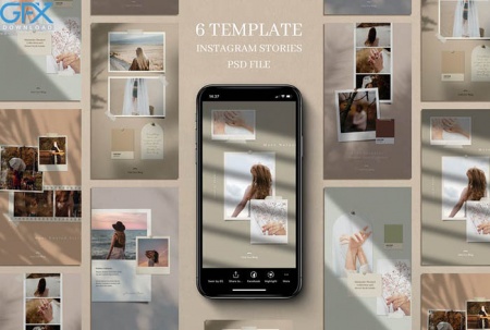 دانلود 6 قالب استوری اینستاگرام تابستانه