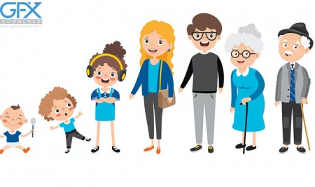 دانلود وکتور کاراکترهای های کارتونی