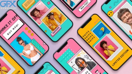 دانلود پروژه پریمیر6  استوری رنگارنگ اینستاگرام