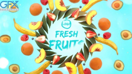 دانلود پروژه افتر افکت نمایش لوگو با میوه ها