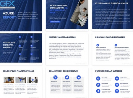 پاورپوینت گزارش عملکرد سالانه Azure Report