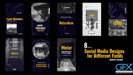 پروژه پریمیر 8 استوری اینستاگرام Social Media Scene