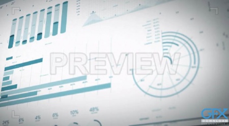 فوتیج موشن گرافیک آمار و نمودار