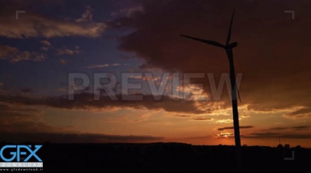 دانلود فوتیج توربین آسیاب بادی