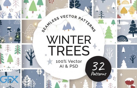 دانلود 32 تکسچر درختان زمستانی