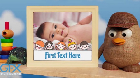 دانلود پروژه افتر افکت اسلایدشو عکس کودک