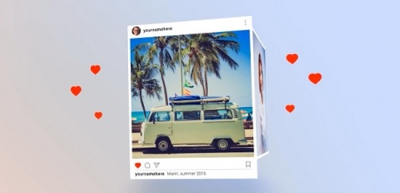 پروژه افتر افکت تیزر تبلیغاتی اینستاگرام Instagram Promo Cube Gallery