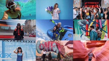 پروژه آماده پریمیر اسلایدشو موزائیکی Mosaic Slideshow