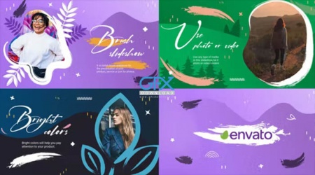 دانلود پروژه پریمیر اسلایدشو براش Brush Slideshow