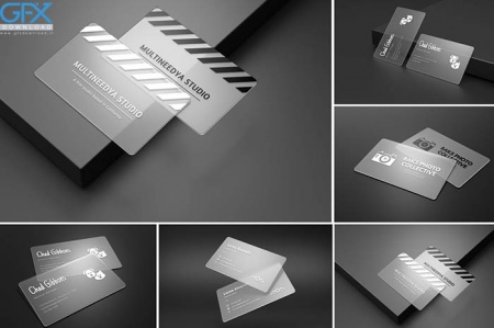 دانلود موکاپ کارت ویزیت شیشه ای