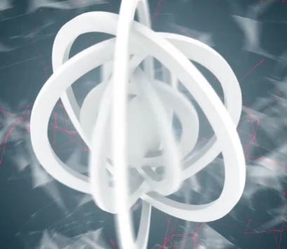 پروژه پریمیر لوگو با حلقه های انتزاعی