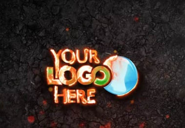 پروژه افتر افکت نمایش لوگو آتش Fire Logo