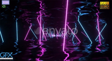 دانلود فوتیج موشن گرافیک نورهای نئون