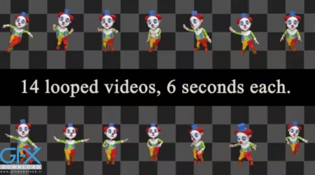 دانلود فوتیج حرکات مختلف دلقک