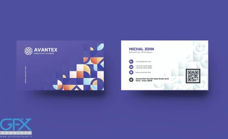 دانلود رایگان کارت ویزیت لایه باز تجاری