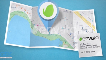 پروژه افتر افکت Location Map