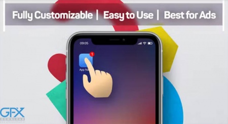 دانلود پروژه افترافکت لوگو اپلیکیشن با موبایل
