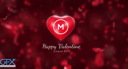 پروژه پریمیر لوگوی ولنتاین Valentine Sweet Logo