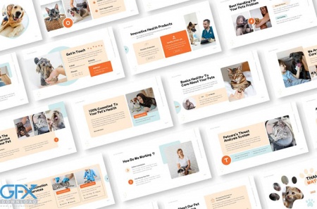 دانلود قالب پاورپوینت مراقبت از حیوانات خانگی