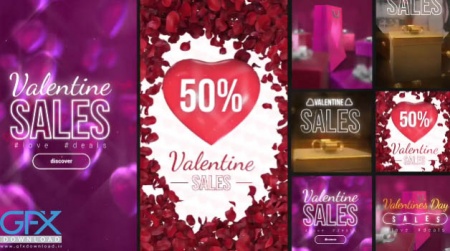 پروژه افتر افکت اینتساگرام فروش ولنتاینی