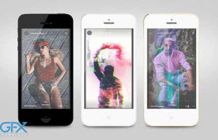 قالب استوری اینستاگراملایه باز گلیچ و vhs