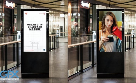 دانلود موکاپ بیلبورد مرکز خرید