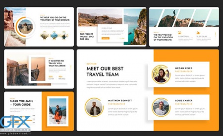 دانلود قالب پاورپوینت مسافرتی Voyager