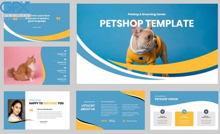 دانلود تم پاورپوینت پت شاپ Petshop