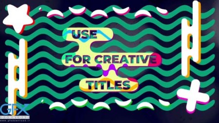 پروژه افتر افکت عناصر هندسی Sweets Pack