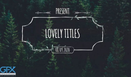 پروژه آماده افتر افکت عناوین عاشقانه Lovely Titles