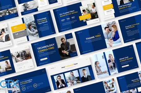 قالب پاورپوینت فناوری Technology Consulting