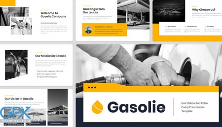 قالب پاورپوینت بنزین Gasolie