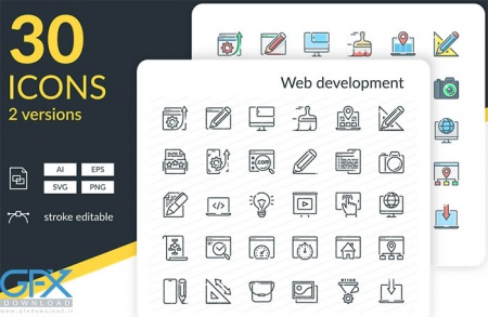 دانلود آیکون های سئو و توسعه وب