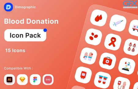دانلود آیکون های اهدای خون