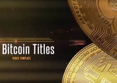 پروژه افتر افکت نمایش عناوین بیت کوین