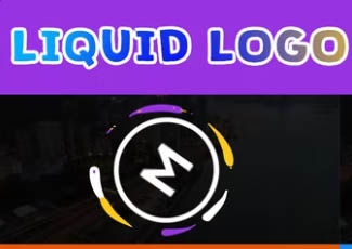 پروژه پریمیر نمایش لوگو مایع Liquid Logo