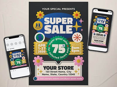 دانلود قالب لایه باز اینستاگرام بروشور فروش