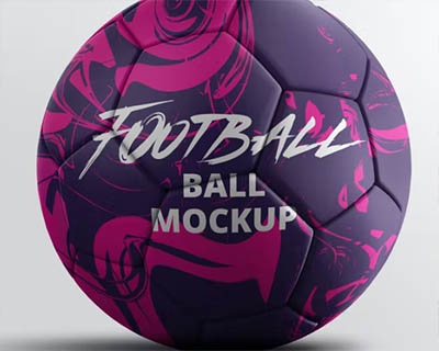 موکاپ لایه باز توپ فوتبال Football Ball