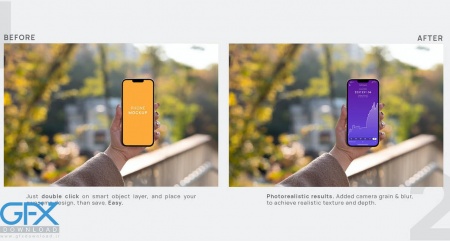 موکاپ لایه باز آیفون 13 پرو مکس در دست