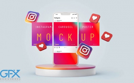 دانلود موکاپ بنرهای اینستاگرام رسانه های اجتماعی