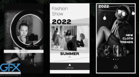 پروژه افتر افکت 6 استوری اینستاگرام سیاه و سفید