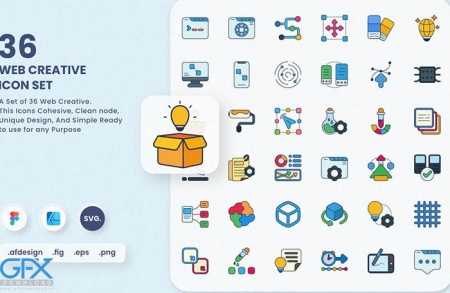 دانلود آیکون های وب Web Creative