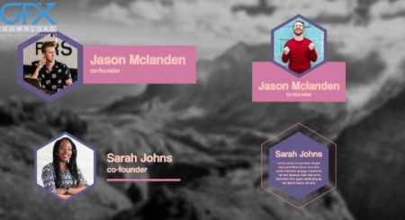 دانلود پروژه افتر افکت بسته برودکست شش ضلعی