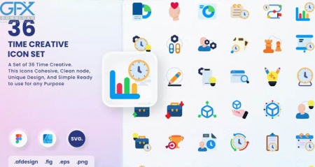 دانلود آیکون های زمان Time Creative