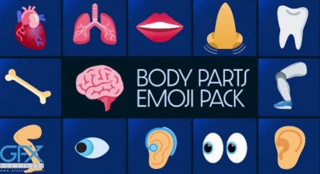 دانلود پروژه افتر افکت ایموجی اعضای بدن انسان