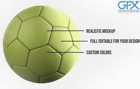 دانلد موکاپ توپ فوتبال Football Ball