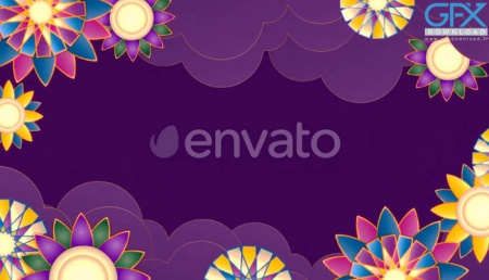 دانلود فوتیج فریم با پس زمینه ماه رمضان