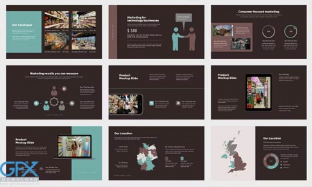 دانلود قالب پاورپوینت سوپر مارکت Sabea